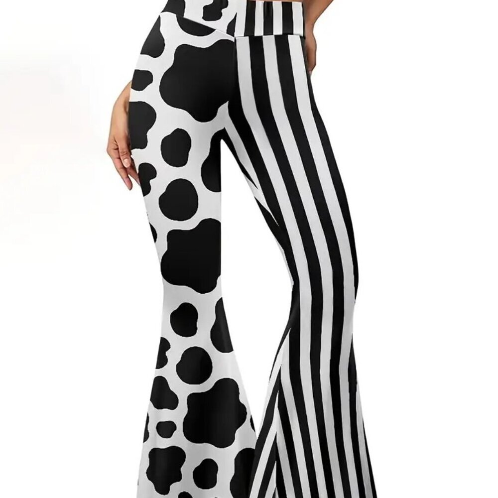 SexyHigh-Waisted Flare Pants (Size: XL-L) - Picture 1 of 4